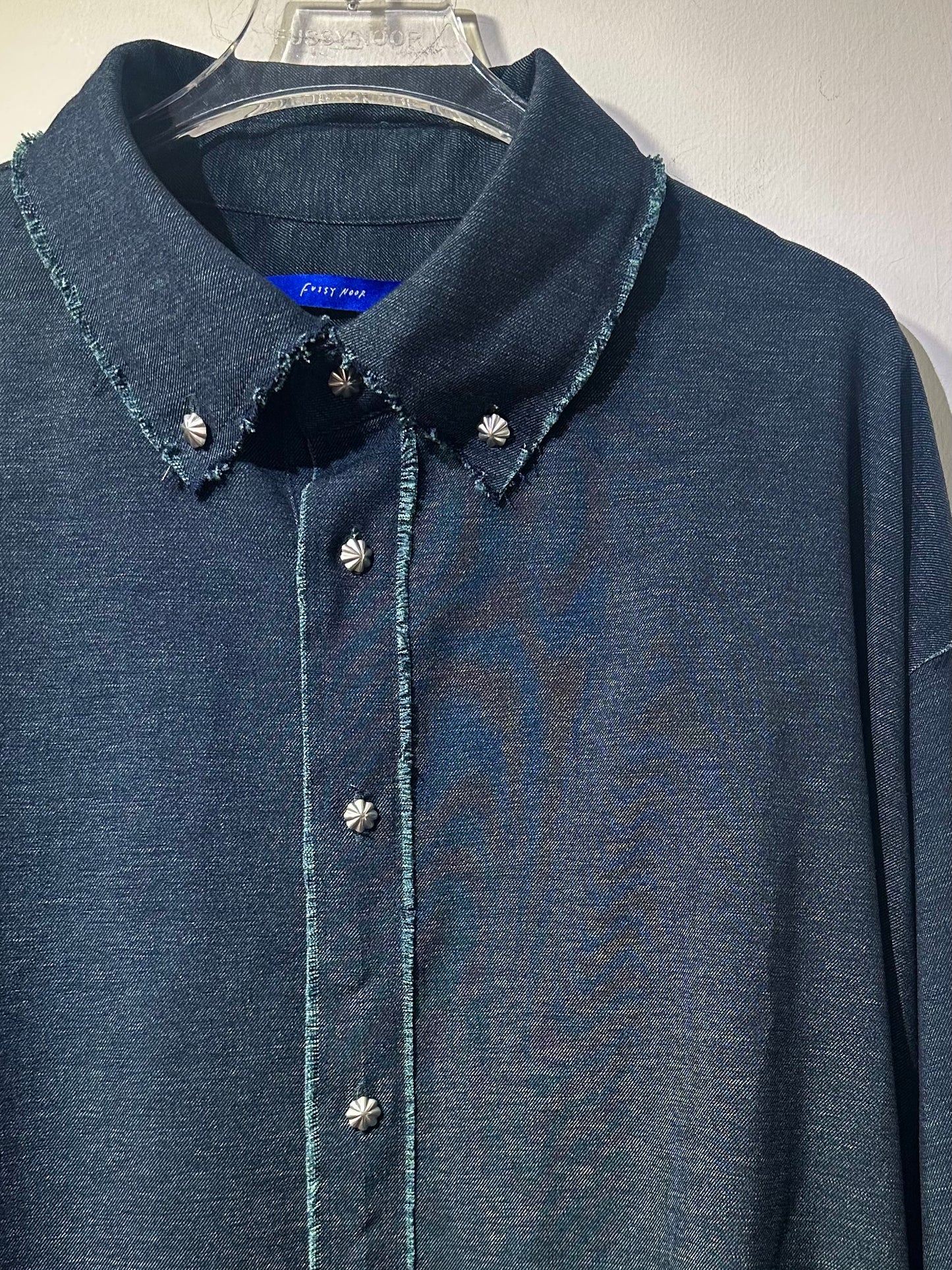 • FUSSY MADE • MARLED IMITATION DENIM SHIRT