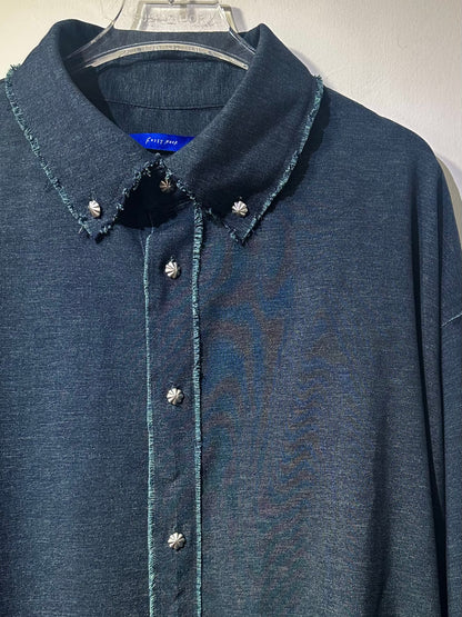 • FUSSY MADE • MARLED IMITATION DENIM SHIRT