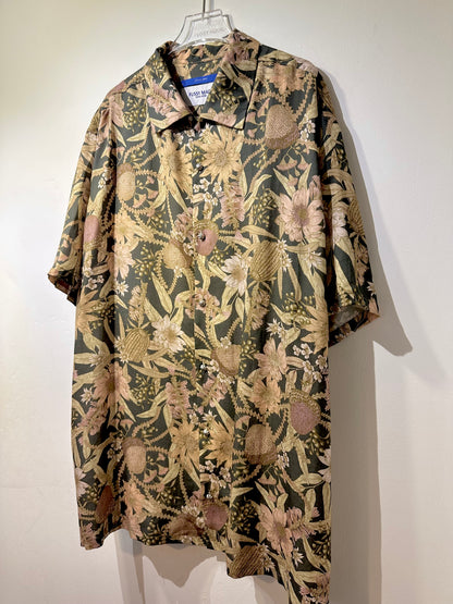 • FUSSY MADE • GOLDEN HAWK PROTEA SHIRT - SHORT SLEEVES