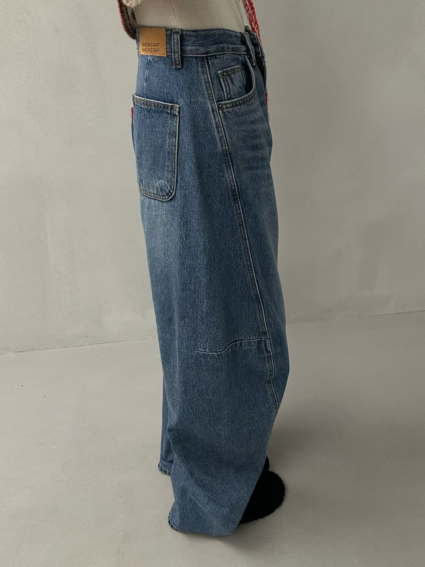 BAGGY DENIM PUDDLE JEANS