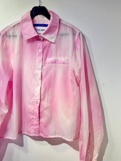 • FUSSY MADE • BUBBLEGUM WEIGHTLESS CROPPED SHIRT