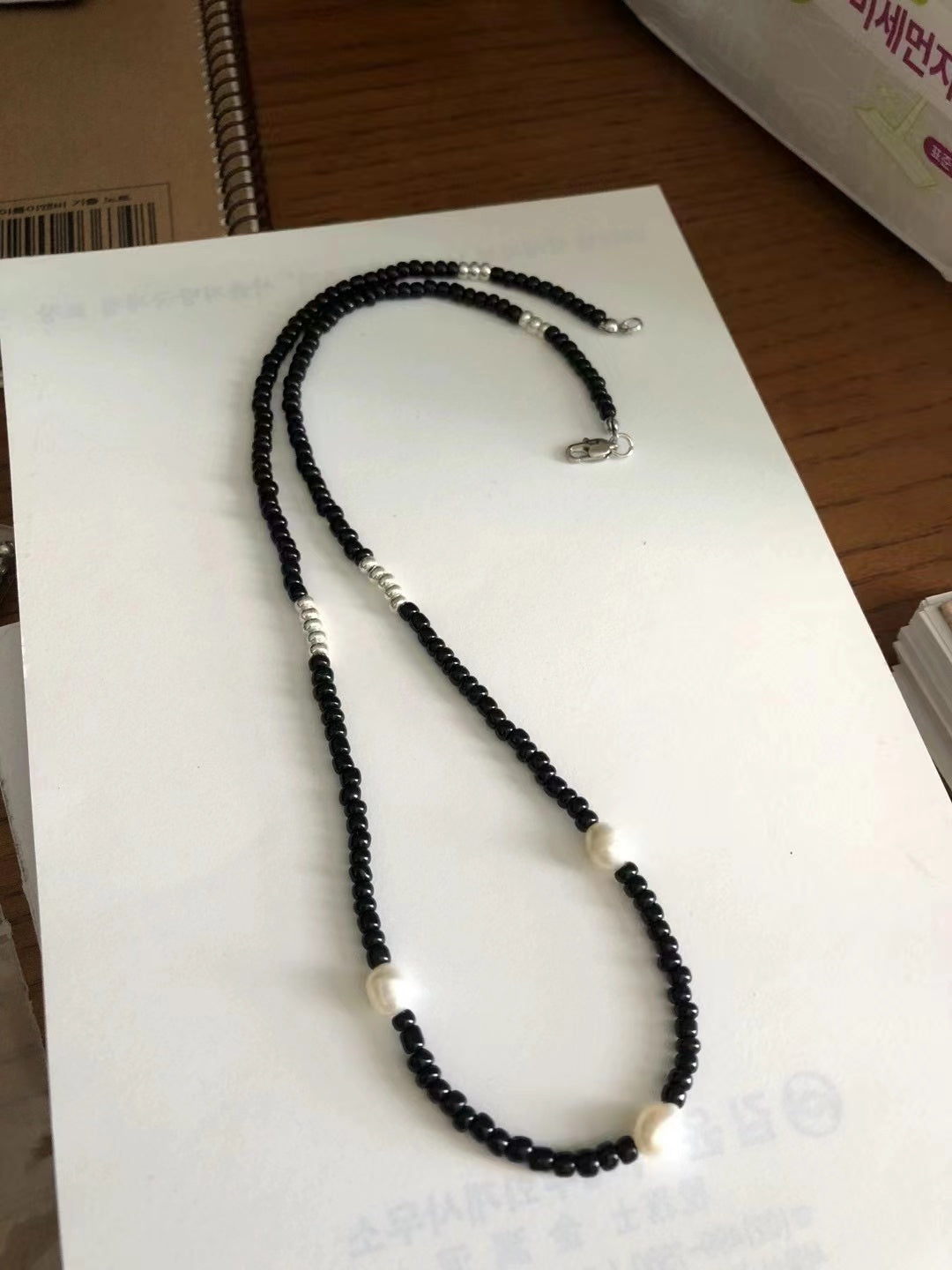 GLAZE MIXED NECKLACE (44cm)