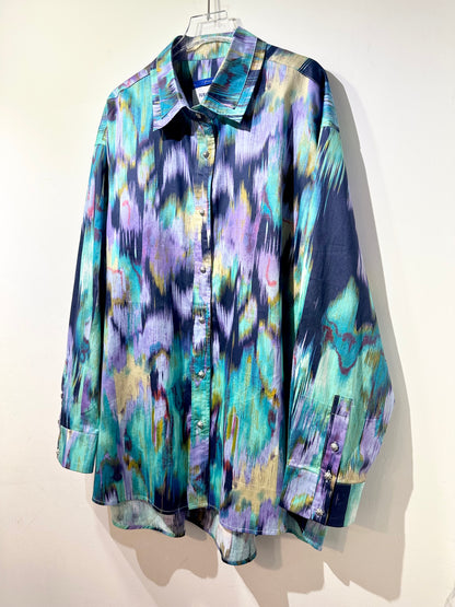 • FUSSY MADE • WATERCOLOR ABSTRACT SHIRT