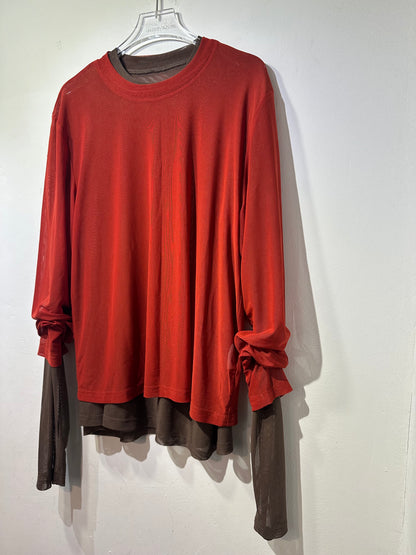 • FUSSY MADE • SHEER MESH TOP
