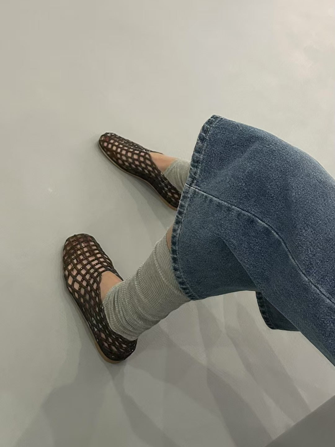 CHECKED SANDALS