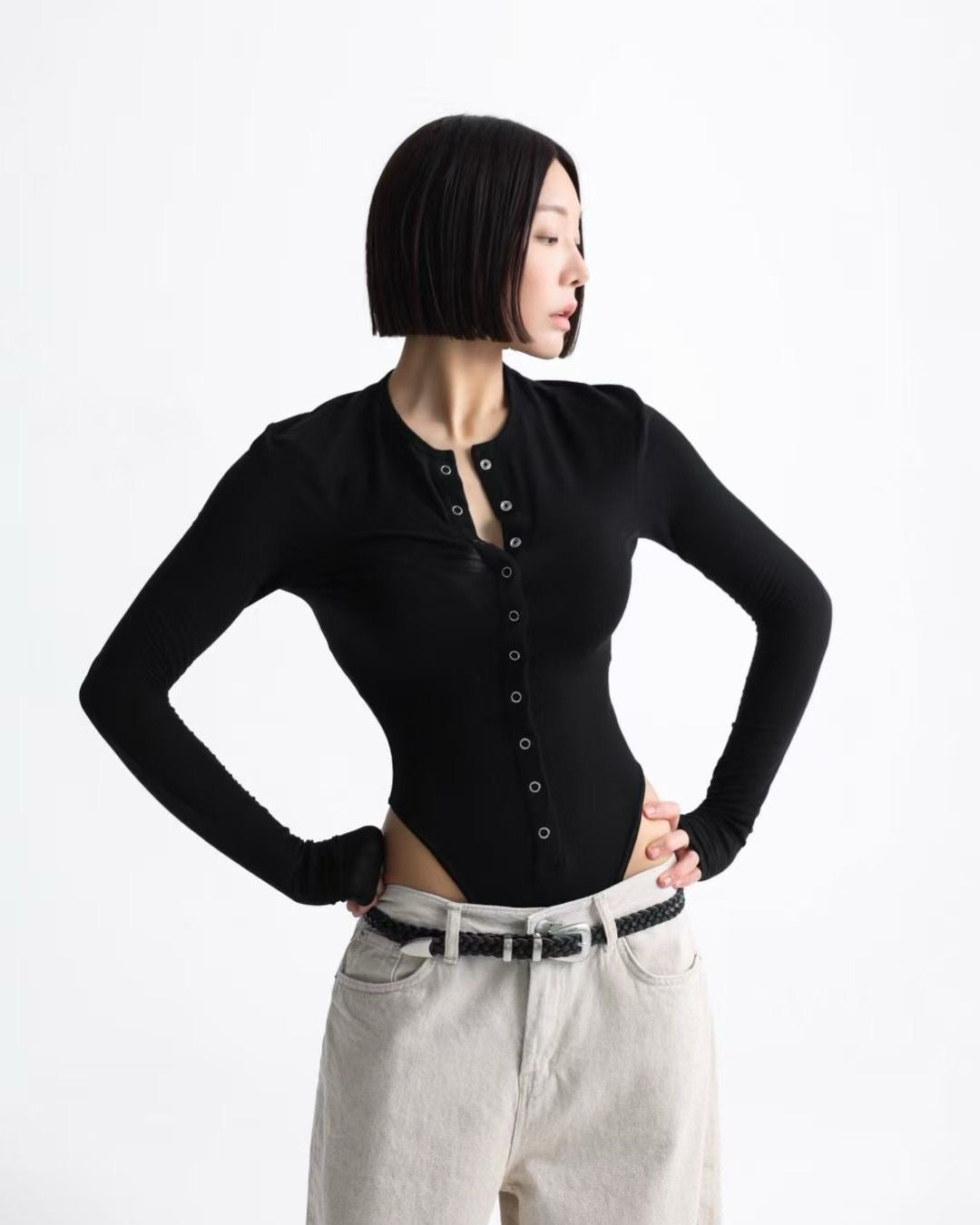 WIDE LEG BROWNIE JEANS