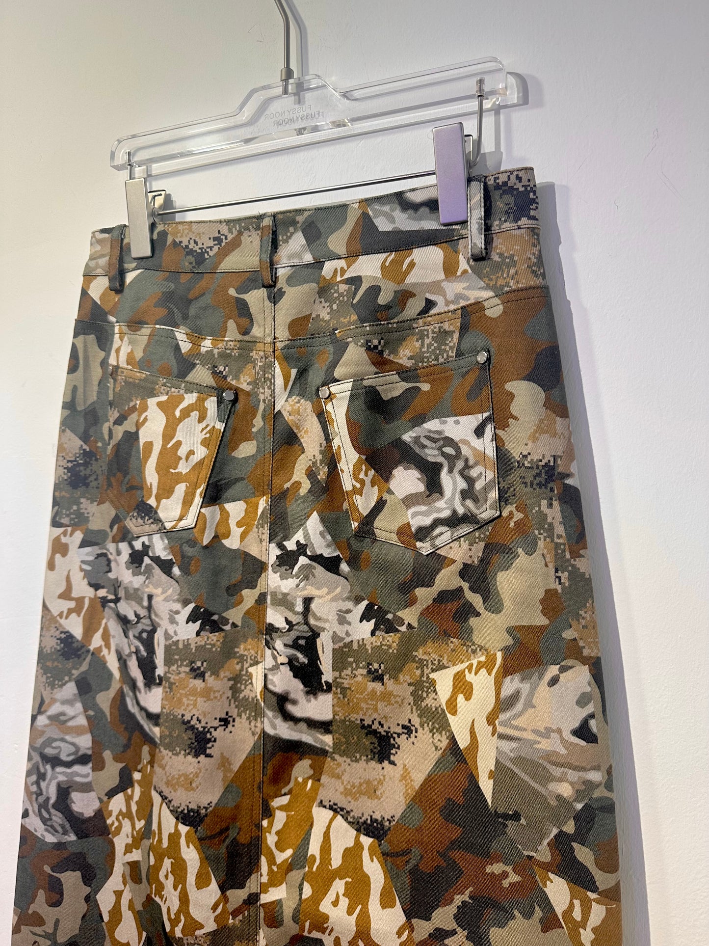 • FUSSY MADE • CAMO PATCHED SKIRT