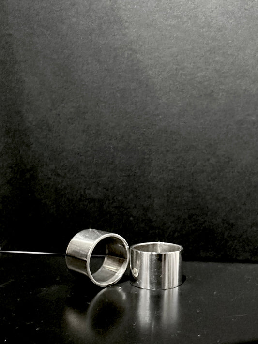 925 HANDMADE FLAT SURFACE RING (12MM)