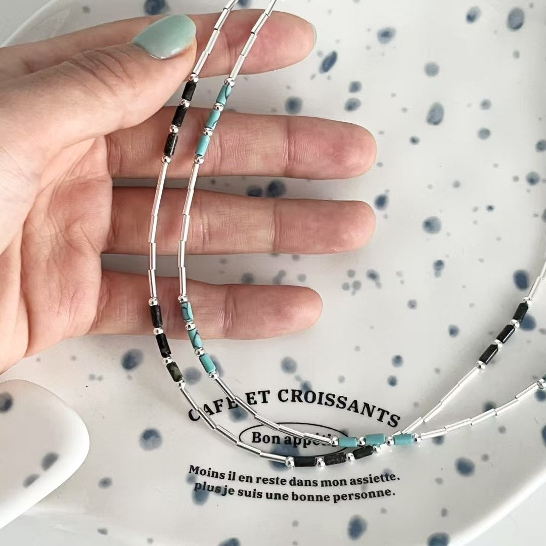 925 TINY TURQUOISE NECKLACE