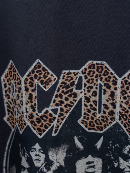 LEOPARD FONTS AC/DC TEE