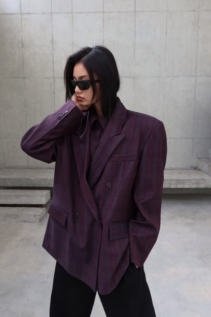 HARMONY CHECKED BLAZER