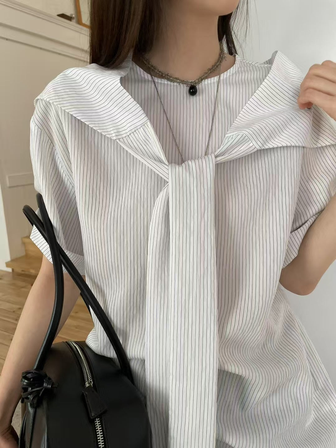 TRIANGLE SHAWL BLOUSE