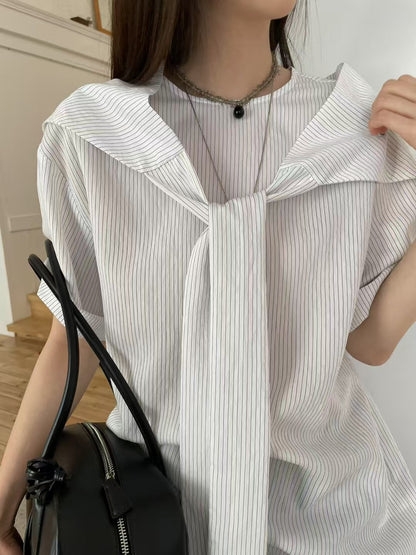 TRIANGLE SHAWL BLOUSE