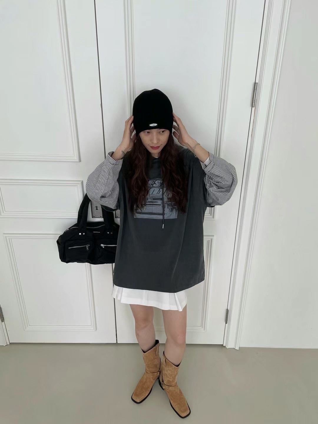 !!!LAST ORDER - SPECIAL OFFER until Sunday!!! STRIPE SLEEVES TEE HOODIE