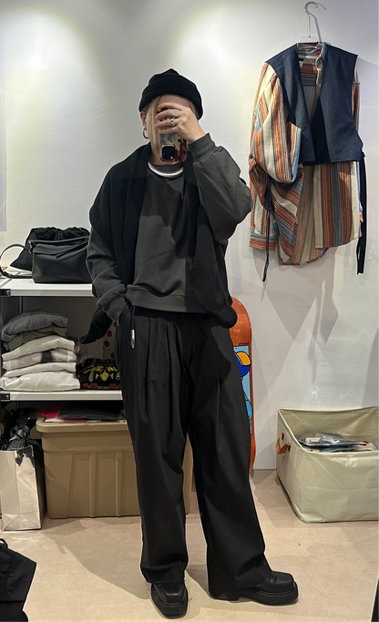 WAIST LENGHT JERSEY SWEATER