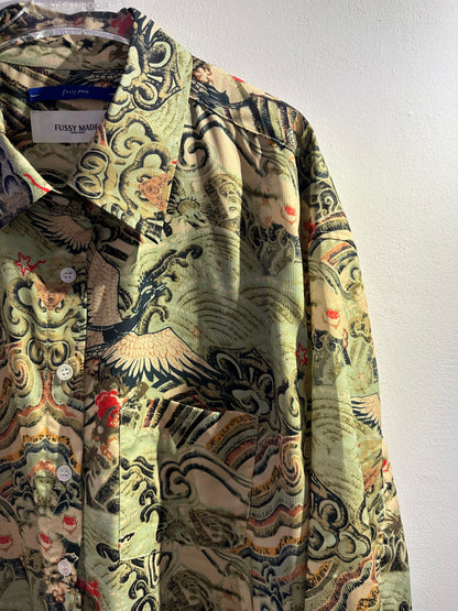 • FUSSY MADE • DRAGON MOTIF SHIRT