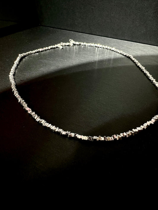 925 MIX SHAPED BEAD NECKLACE