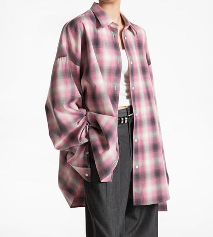 LOOSE FIT TWILL WIDE LEG TROUSERS