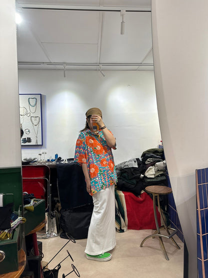 • FUSSY MADE • VIBRANT TROPICAL FLORAL SHIRT