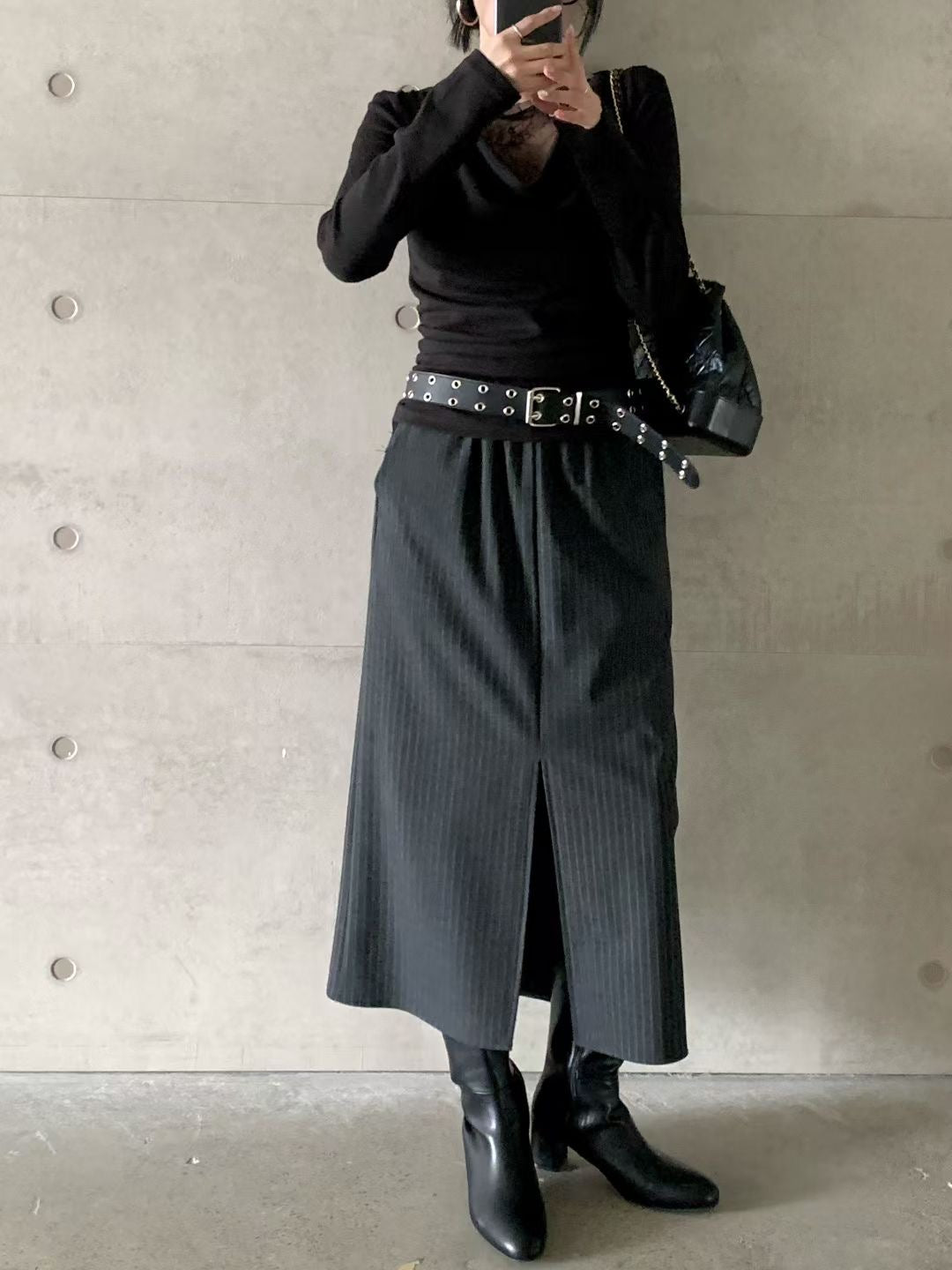 SOPHISTICATED PINSTRIPES SKIRT