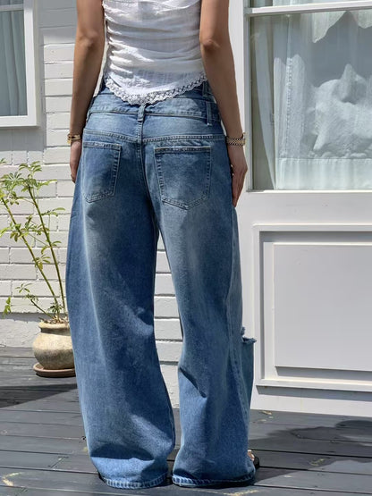 DOUBLE BELT JEANS