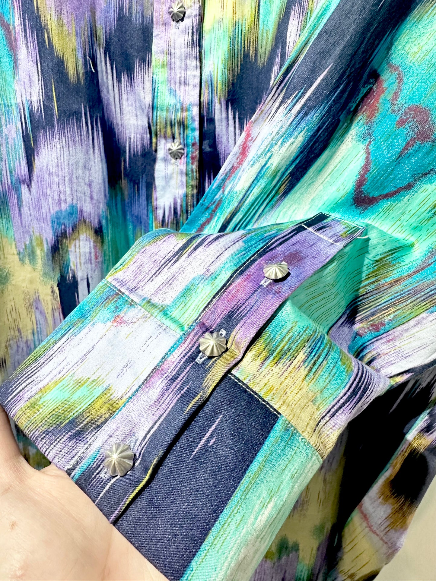 • FUSSY MADE • WATERCOLOR ABSTRACT SHIRT