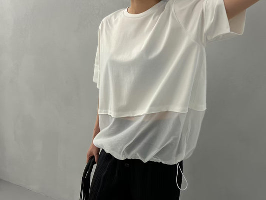 WAIST BANDED LAYERED TOP