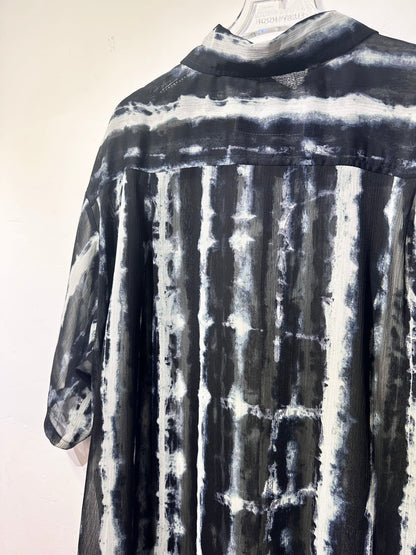 • FUSSY MADE • INK DYE PRINTED SHEER SHIRT