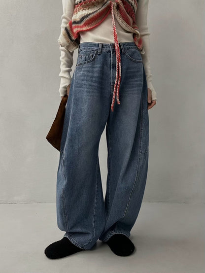 BAGGY DENIM PUDDLE JEANS