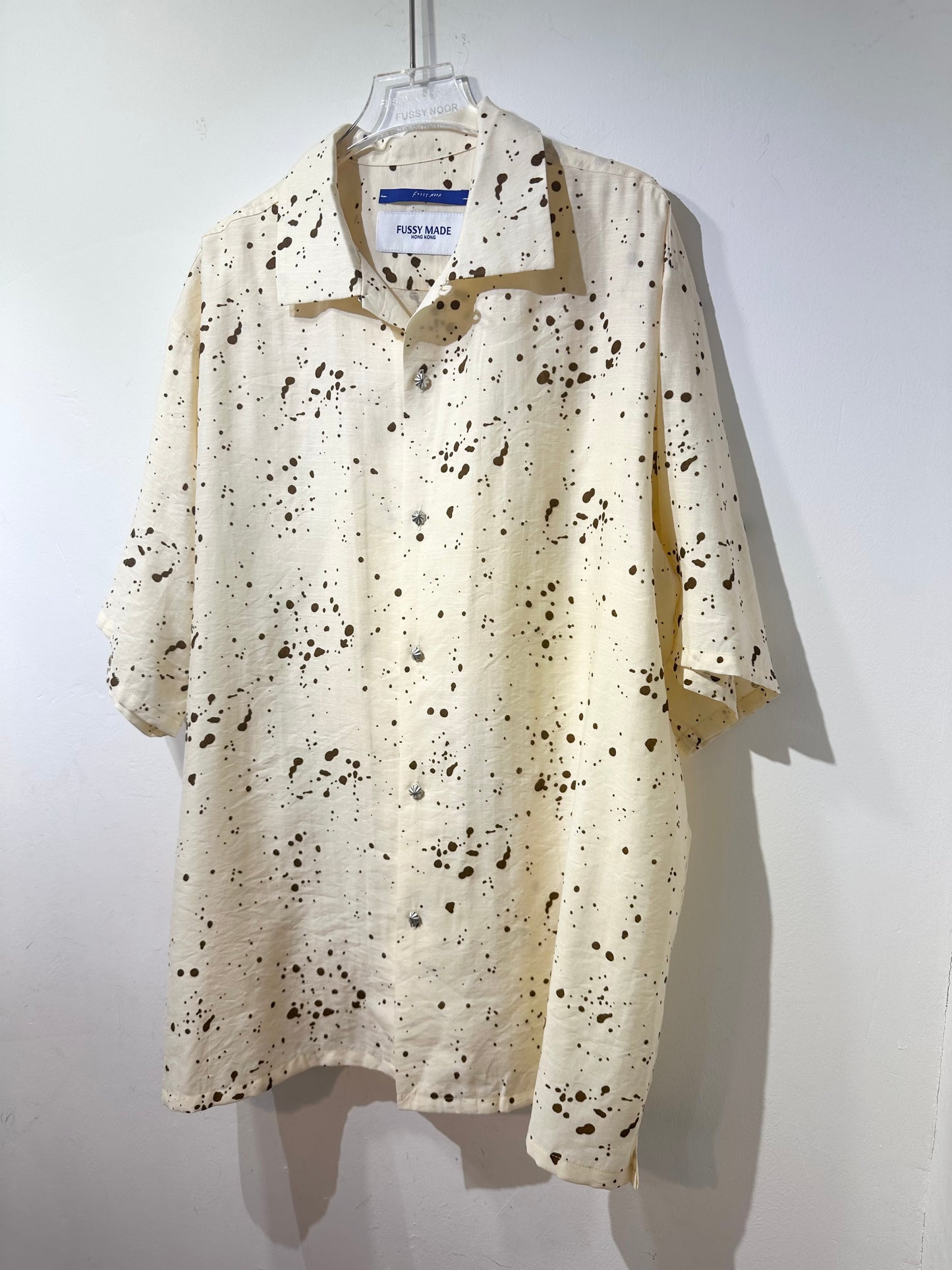 • FUSSY MADE • BROWN SPOTTED SHIRT