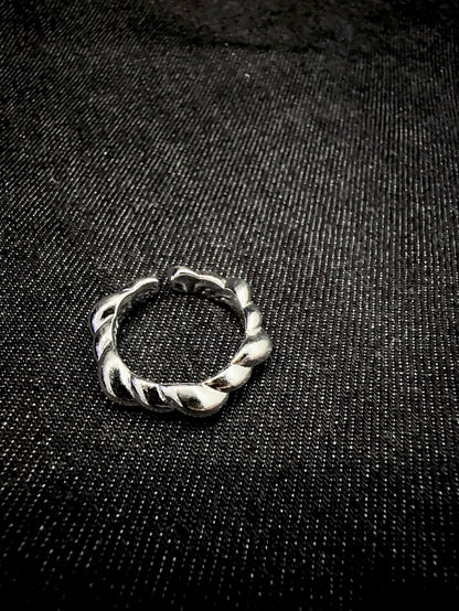 925 HEXAGON TWIST RING