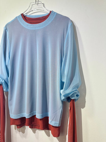 • FUSSY MADE • SHEER MESH TOP