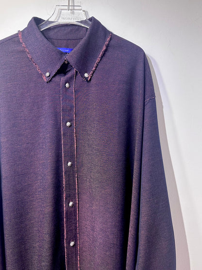 • FUSSY MADE • MARLED IMITATION DENIM SHIRT