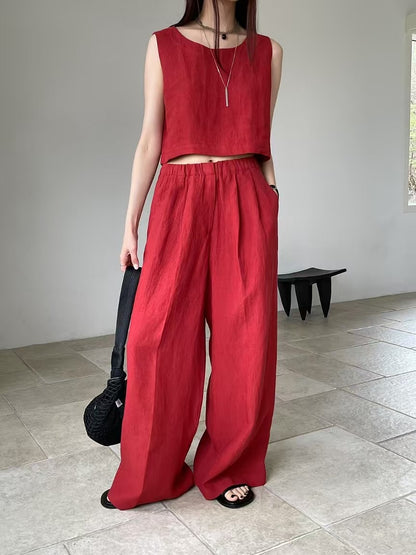 BREATHABLE LINEN PANTS