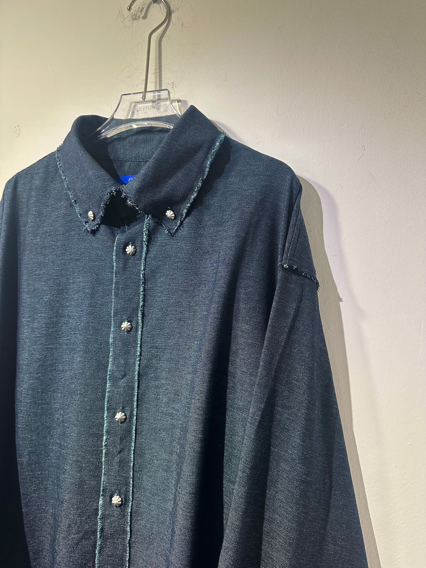 • FUSSY MADE • MARLED IMITATION DENIM SHIRT