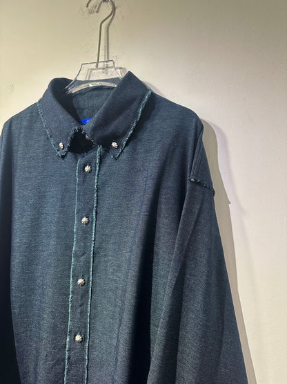 • FUSSY MADE • MARLED IMITATION DENIM SHIRT