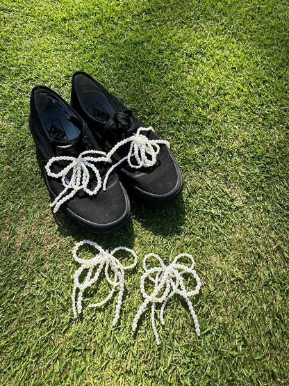 BIG PEARL RIBBON SHOES CLIPS