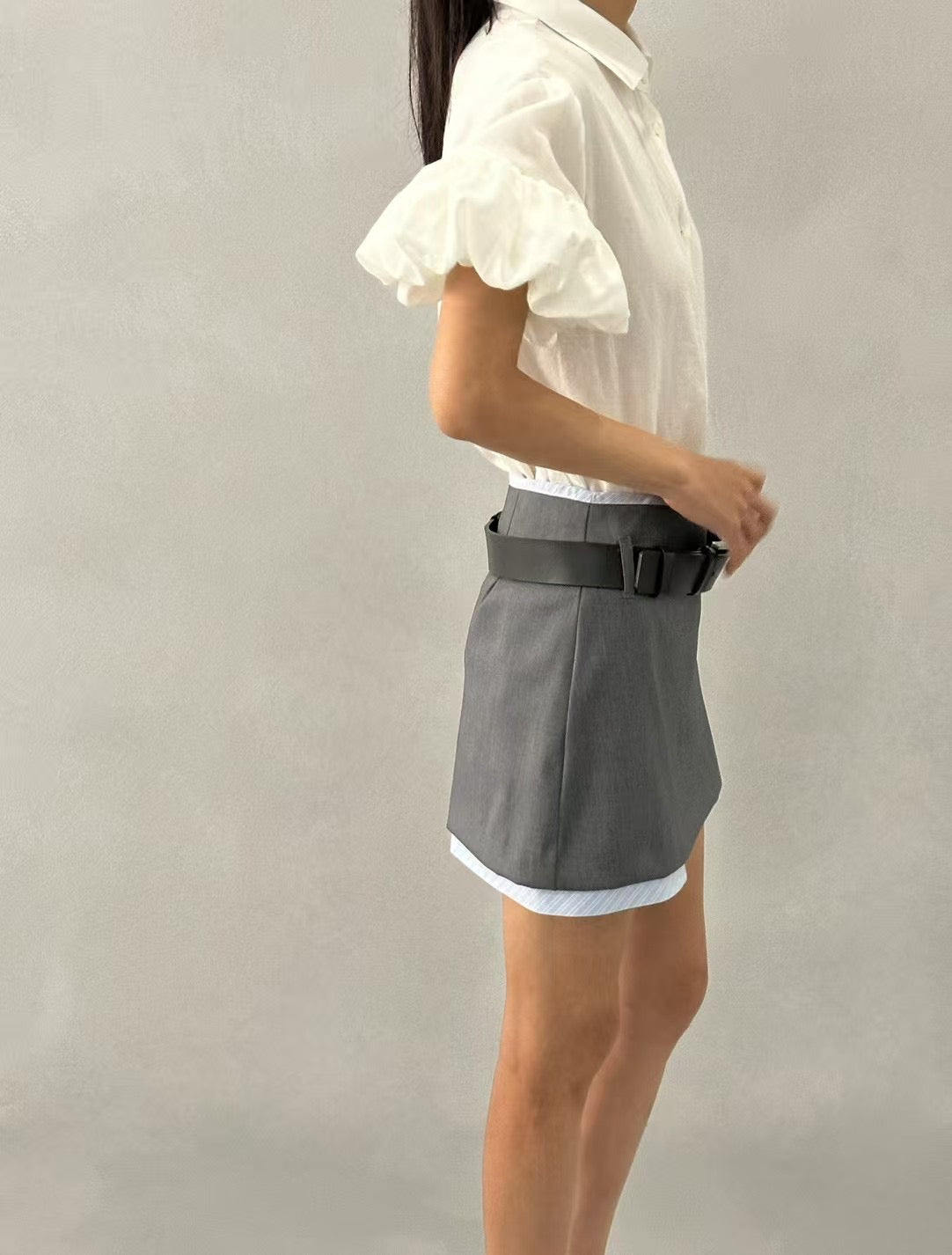 VOLUMIOUS PUFFY SLEEVES SHIRT