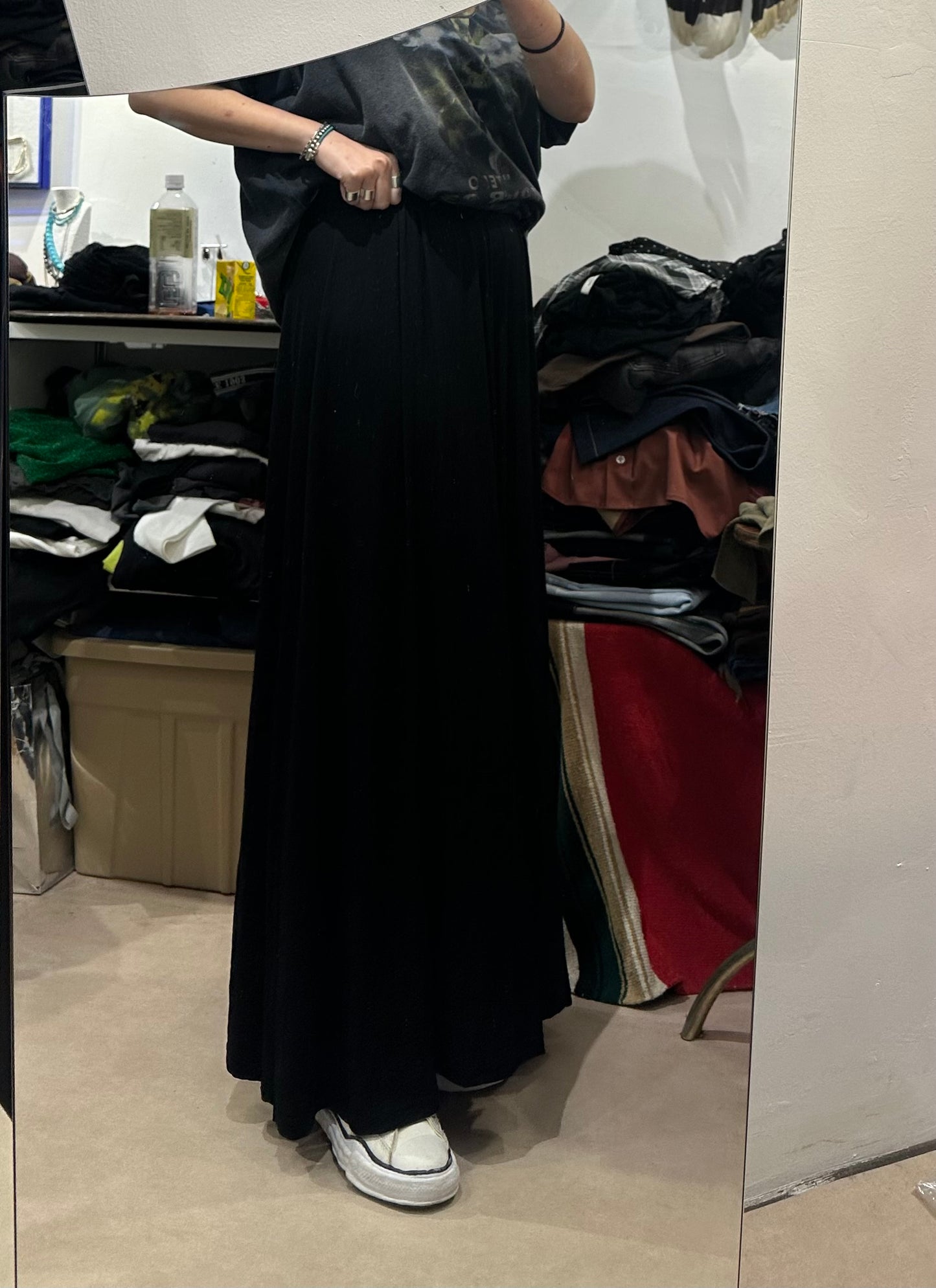 SOFT DRAPED VEIL SKIRT