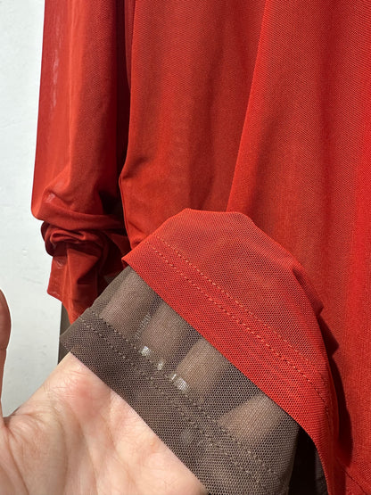 • FUSSY MADE • SHEER MESH TOP