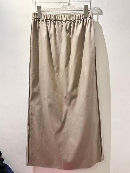 • FUSSY MADE • 2WAY SLENDER SKIRT - DUSKY TAUPE