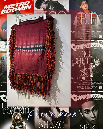 TIE DYE FRINGE BOHO CHIC CROSSBODY BAG ( HANDMADE - THAILAND )