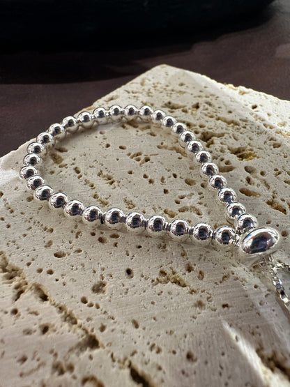 925 ADJUSTABLE BALL CHAIN BRACELET