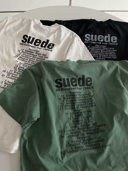 SUEDE TEE - 3 COLOURS