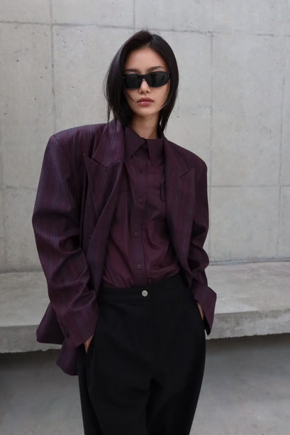 HARMONY CHECKED BLAZER