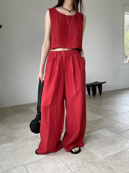 BREATHABLE LINEN PANTS