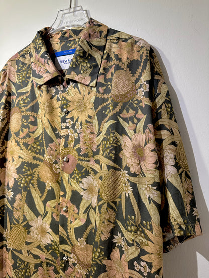 • FUSSY MADE • GOLDEN HAWK PROTEA SHIRT - SHORT SLEEVES