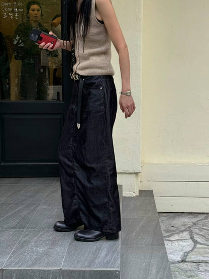 STRAIGHT GRAIN SOFT SKIRT