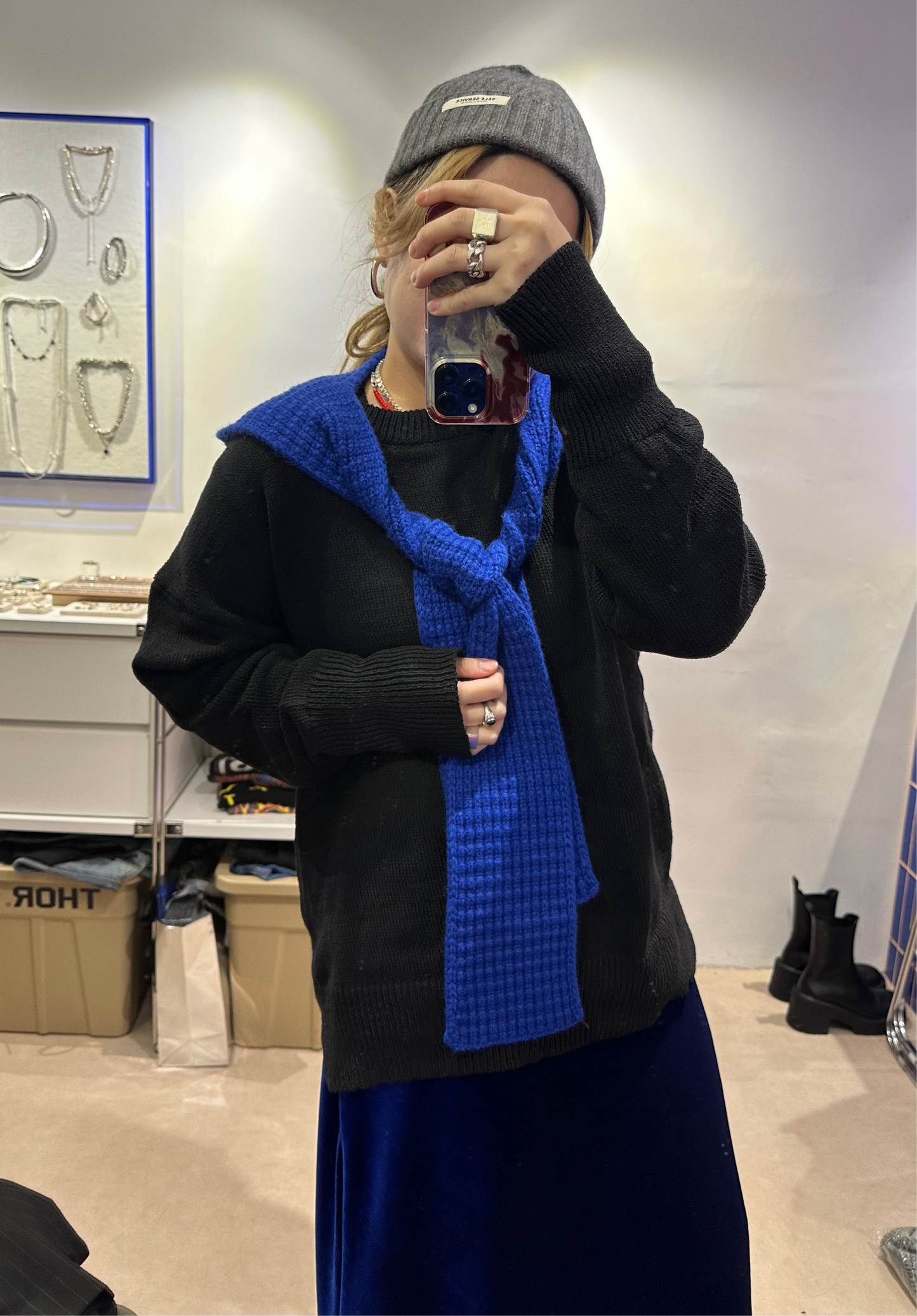 *0* KNIT HOOD SCARF