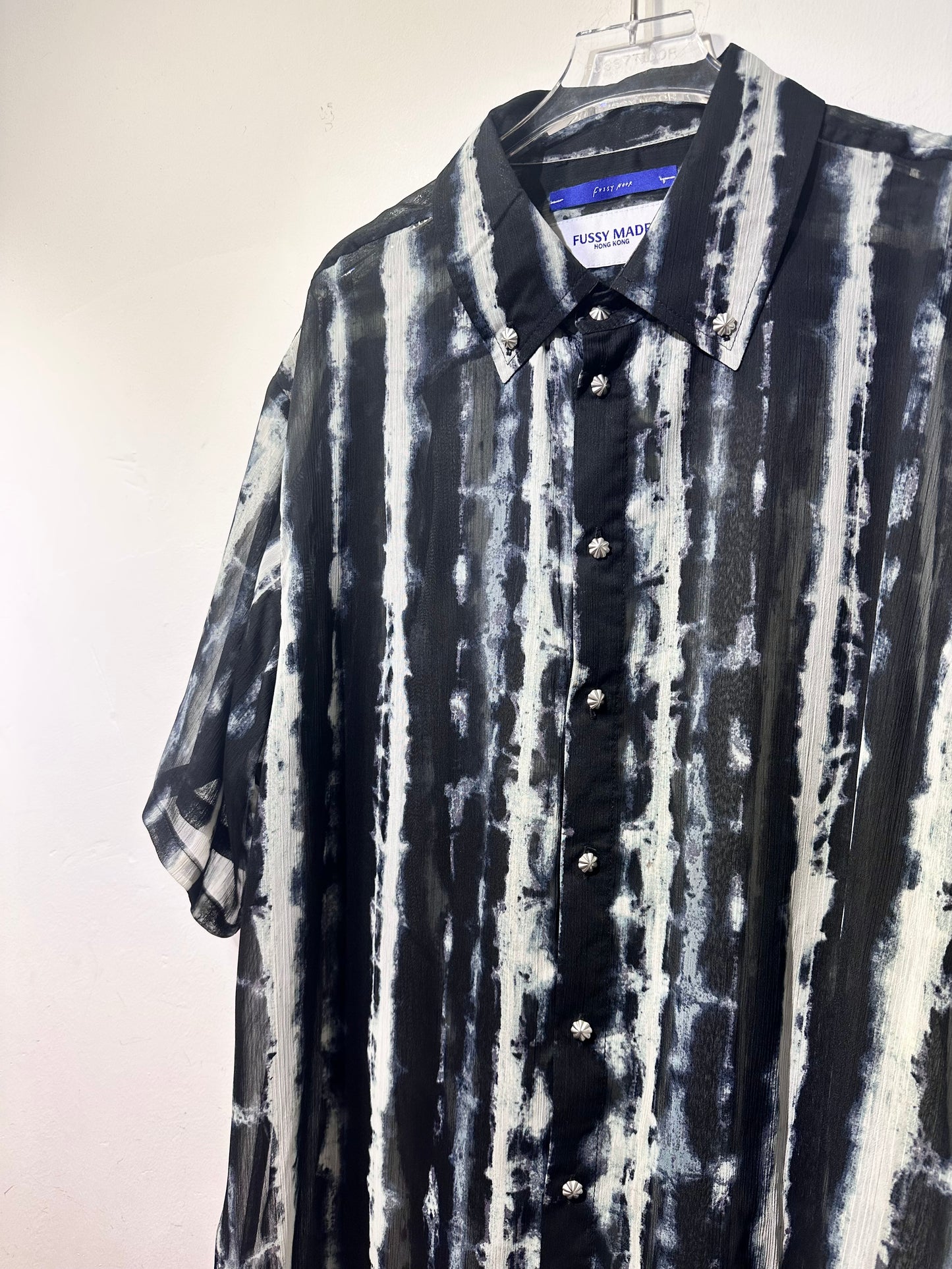 • FUSSY MADE • INK DYE PRINTED SHEER SHIRT